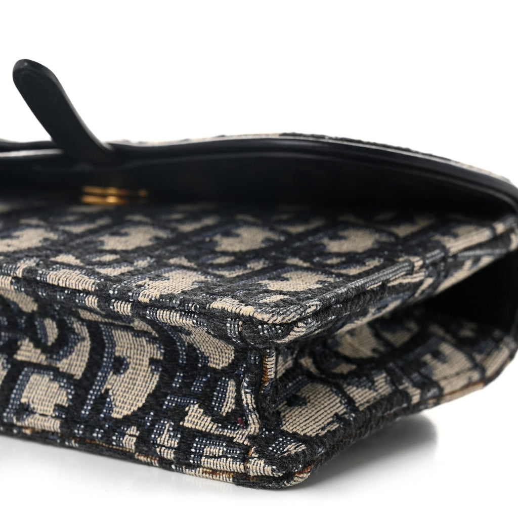Oblique Saddle Belt Bag Blue