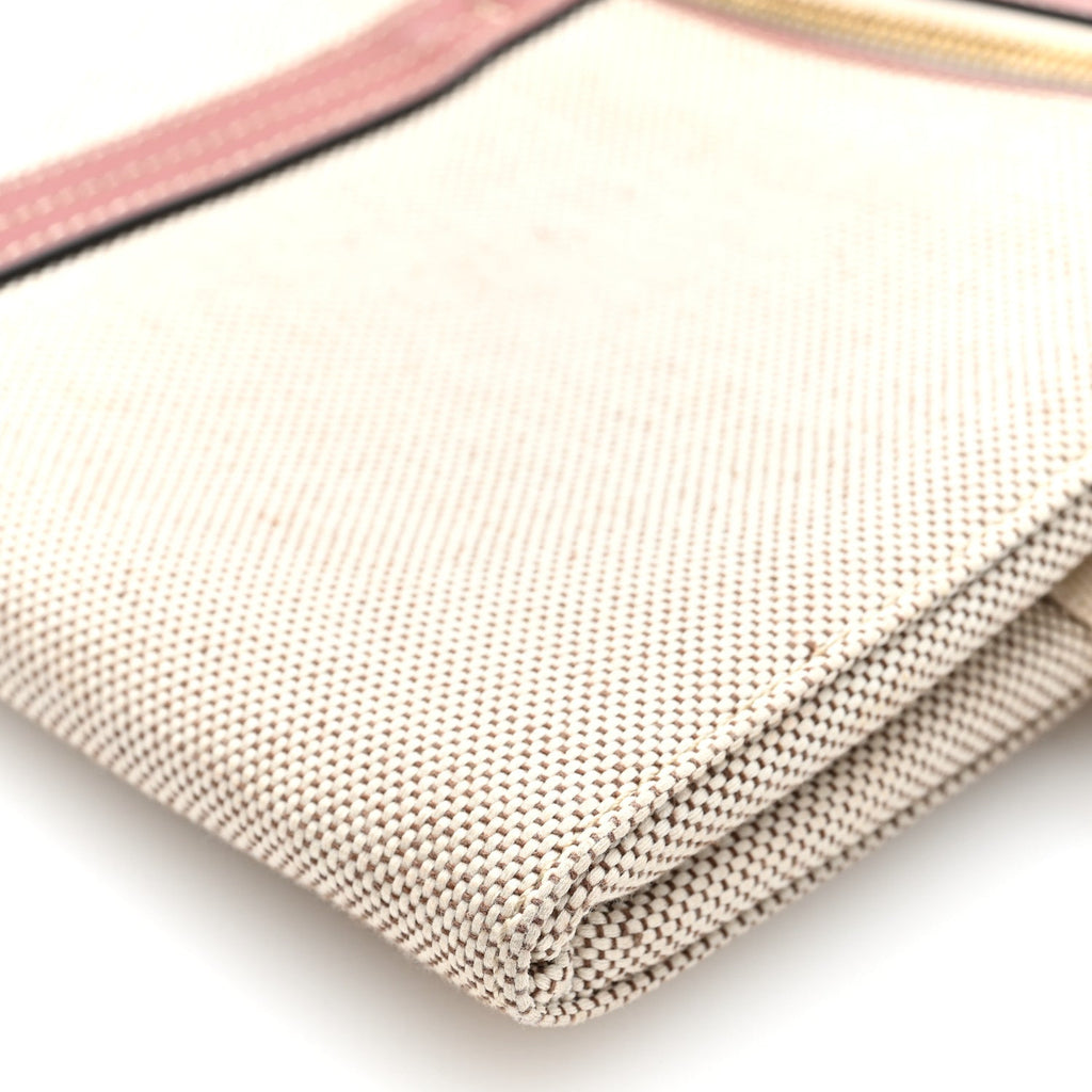 Cotton Calfskin Woody Belt Bag Beige Brown