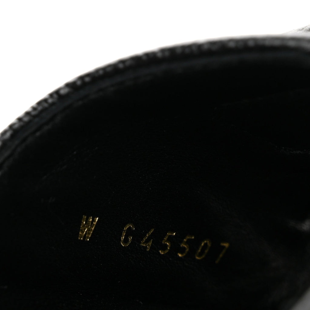 Grained Calfskin Velcro Dad Sandals 40 Black