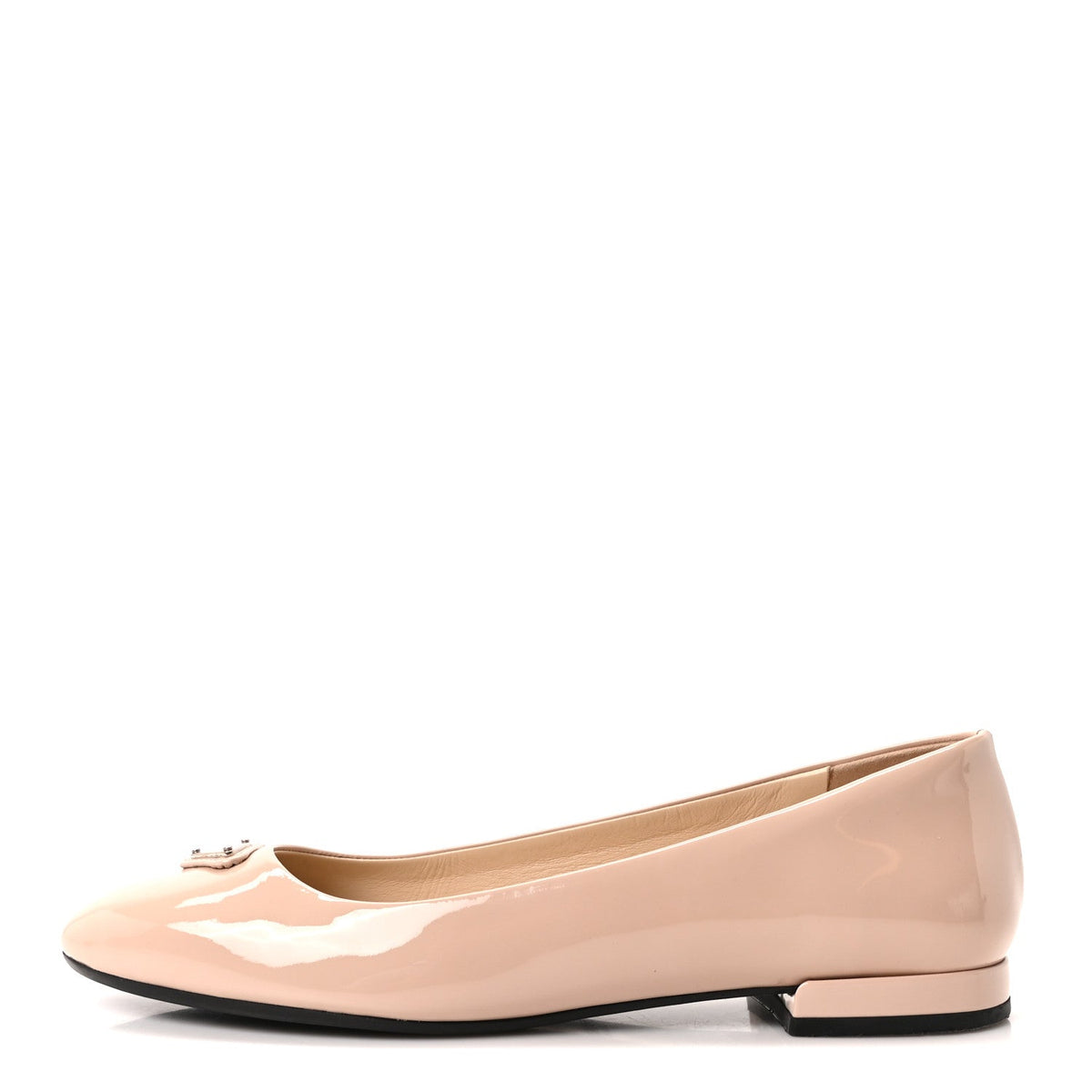 Vernice Triangle Ballerina Flats 36 Cipria