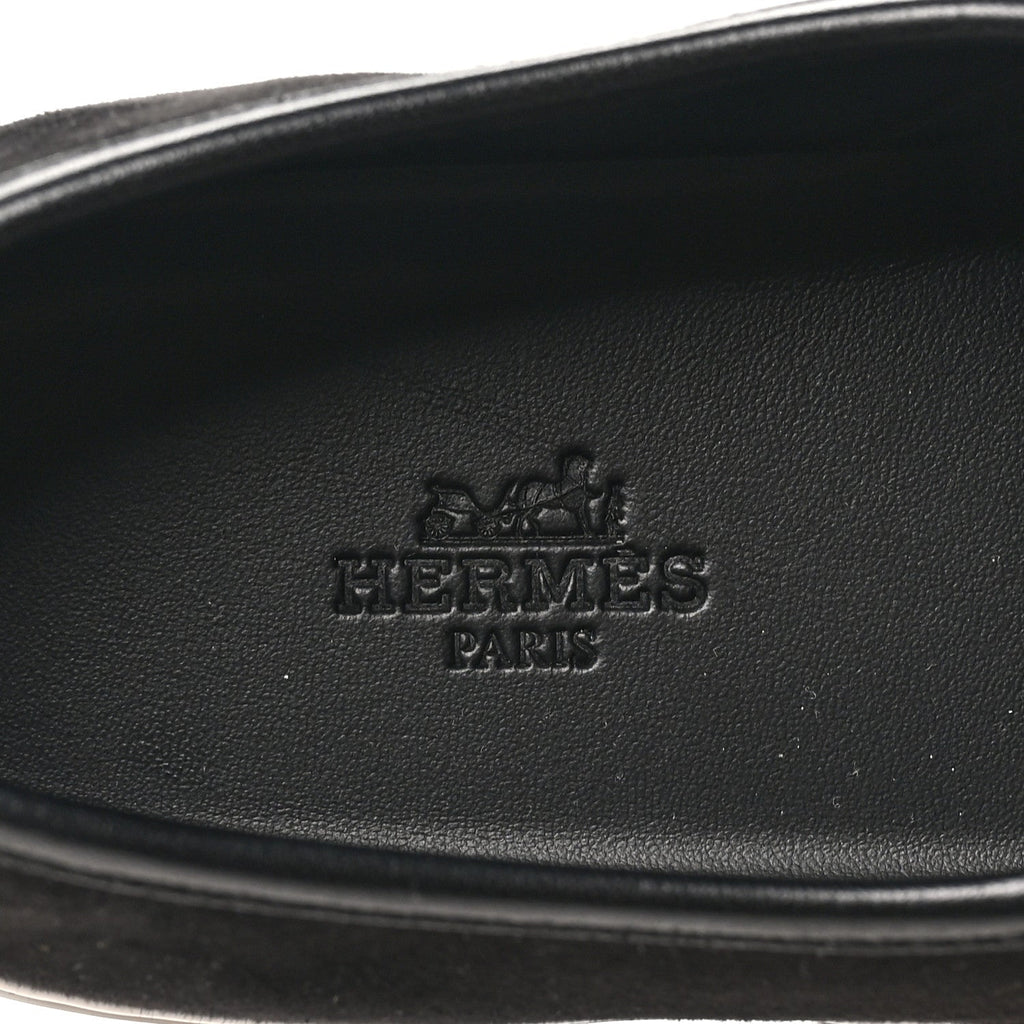 Suede Goatskin Nappa Jour Loafers 38 Black