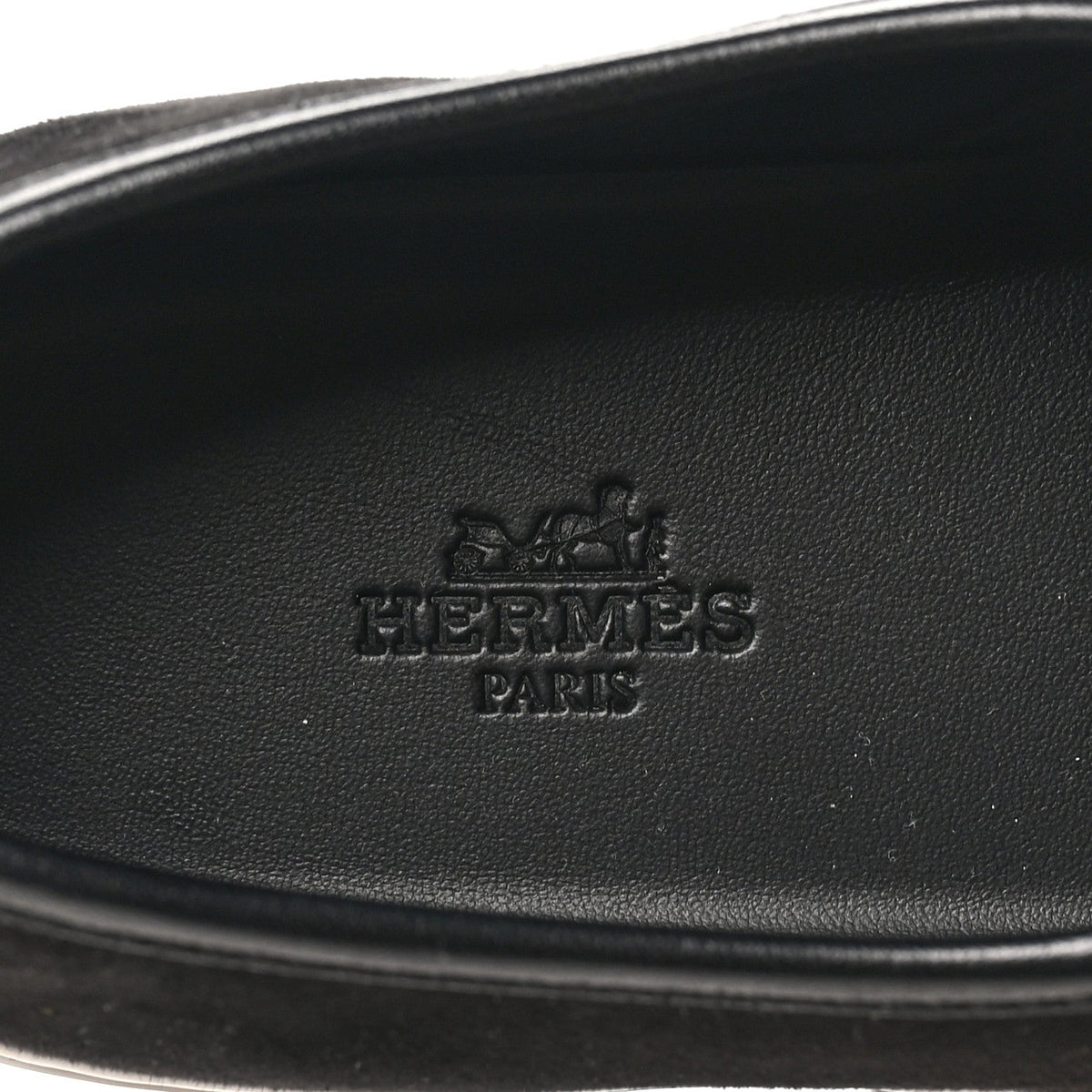 Suede Goatskin Nappa Jour Loafers 38 Black