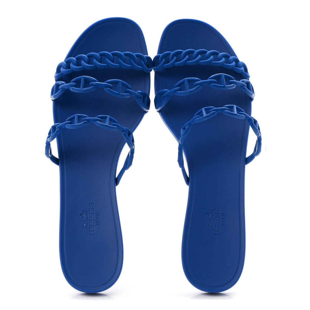 Rubber Chaine d'Ancre Rivage Sandals 39 Bleu Smalt