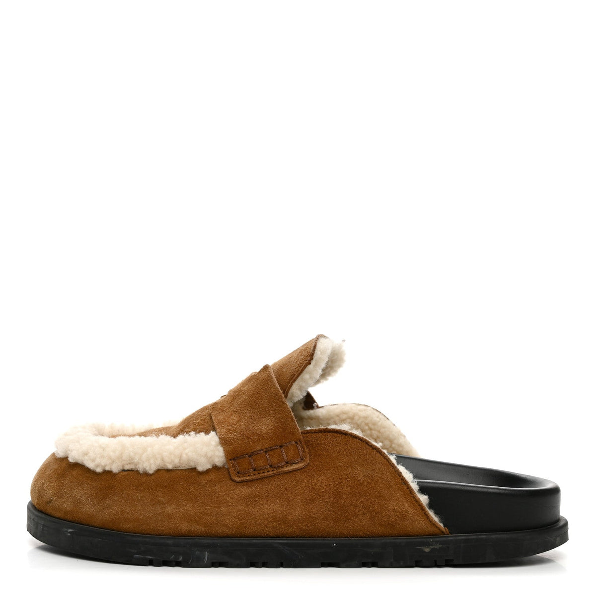 Suede Goatskin Shearling Go Mules 40 Brun Frume Ecru