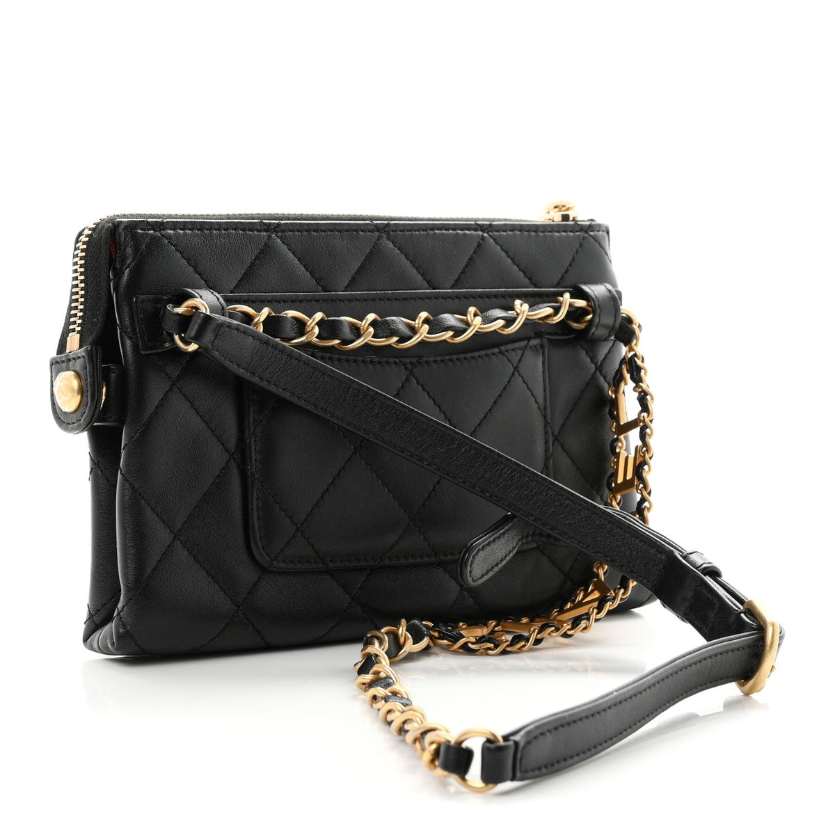 Calfskin Pick Me Up Belt Bag Black
