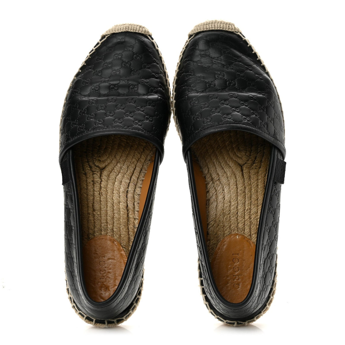 Microguccissima Signature Espadrilles 38 Black