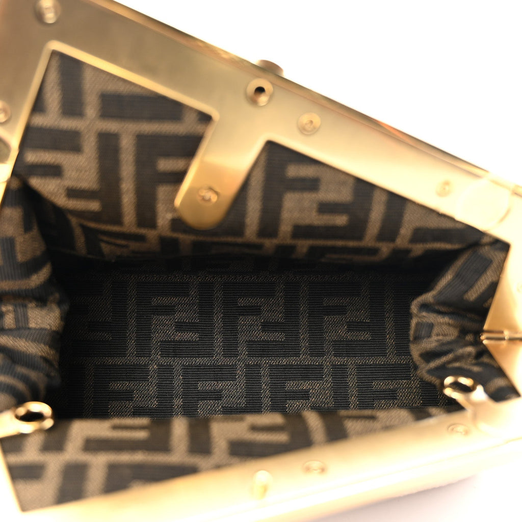 Shearling Small Fendi First Rosa Plaster