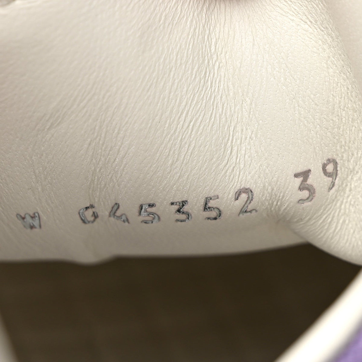 Cotton Sneakers 39 Purple White