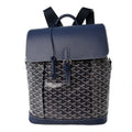 Goyardine Calfskin Alpin MM Backpack Navy