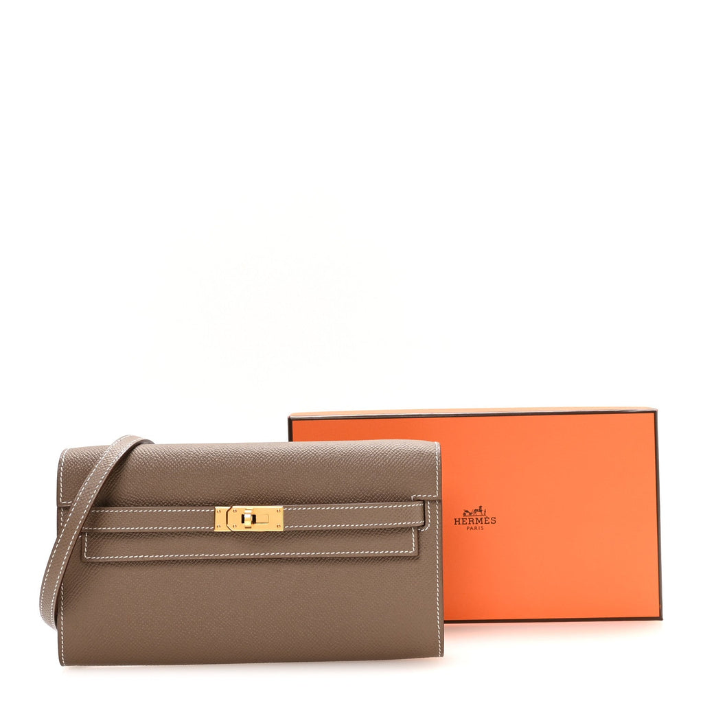 Epsom Kelly Wallet To Go Etoupe