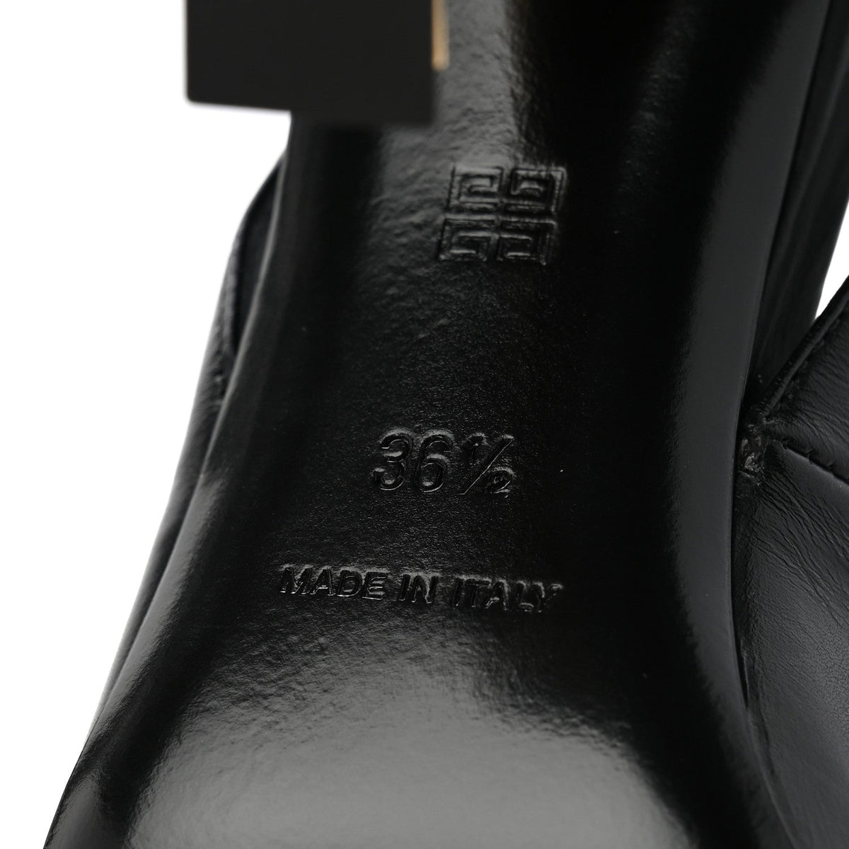 Calfskin Beauw Slingback Pumps  36.5 Black