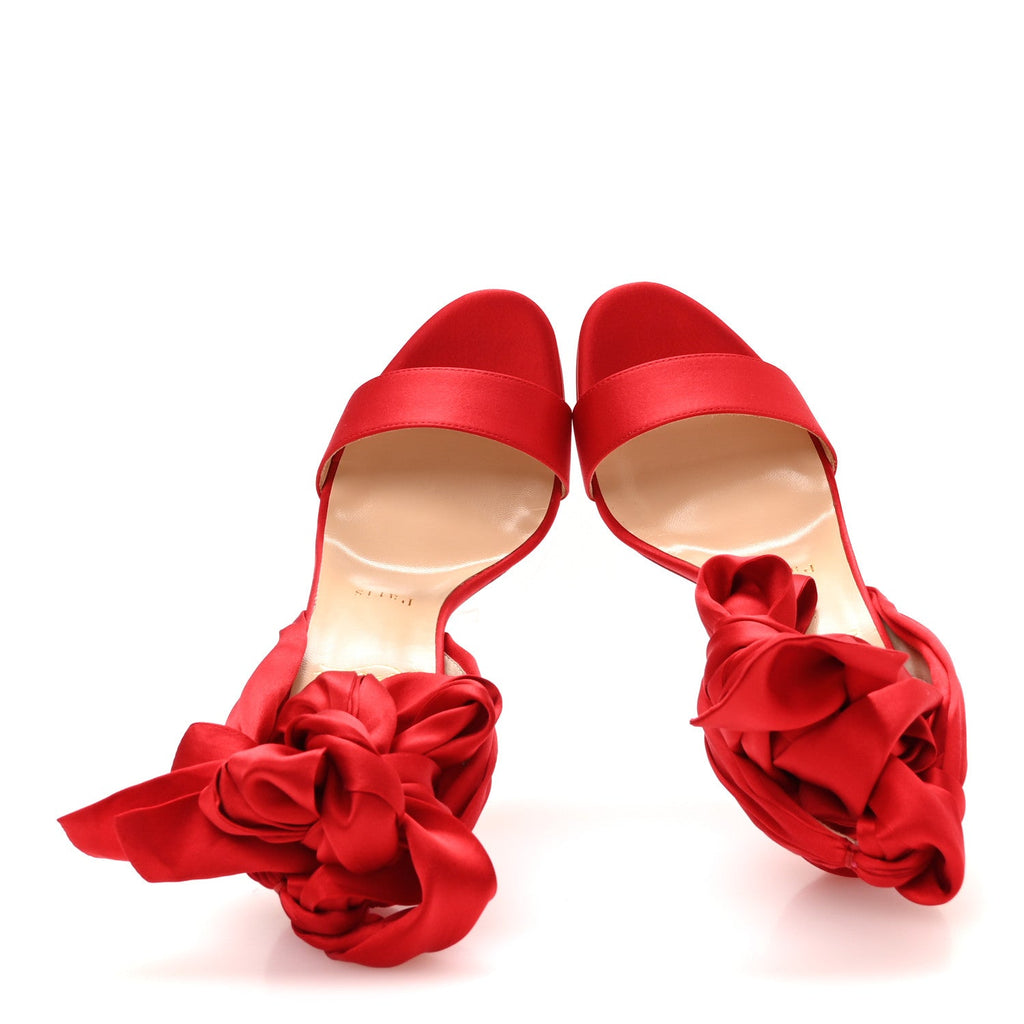 Crepe Satin Du Desert 100 Sandal 38 Loubi