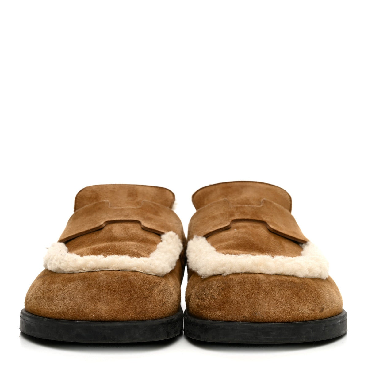Suede Goatskin Shearling Go Mules 40 Brun Frume Ecru