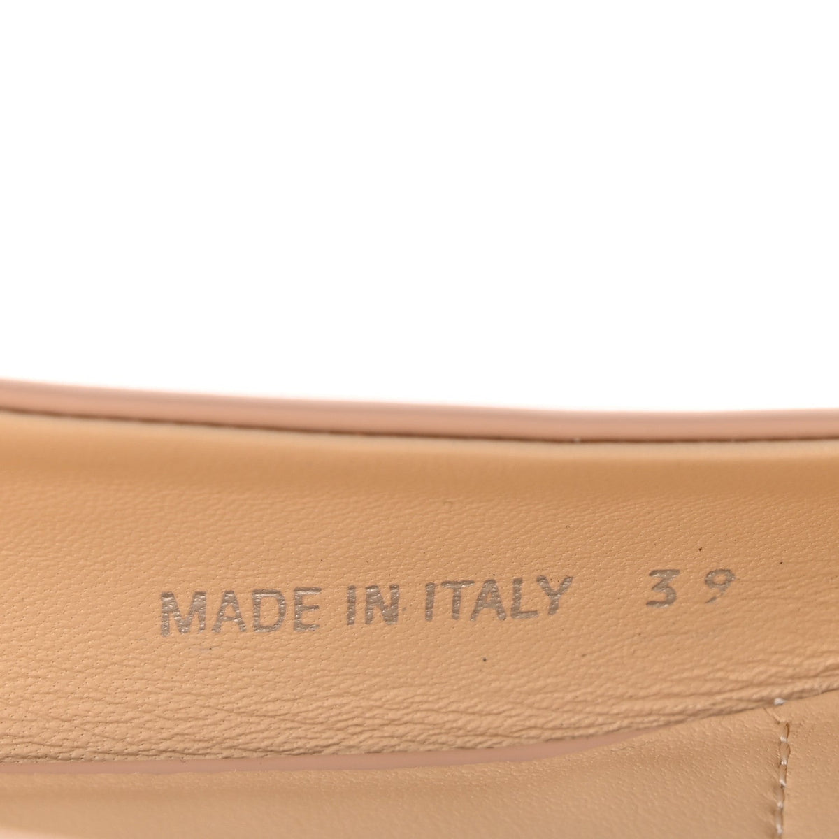 Patent Triangle Ballerina Flats Cipria 39 Cipria