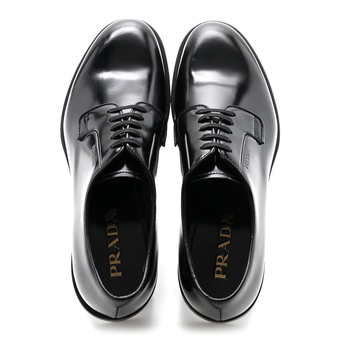 Spazzolato Mens Derby Loafers 7.5 Black