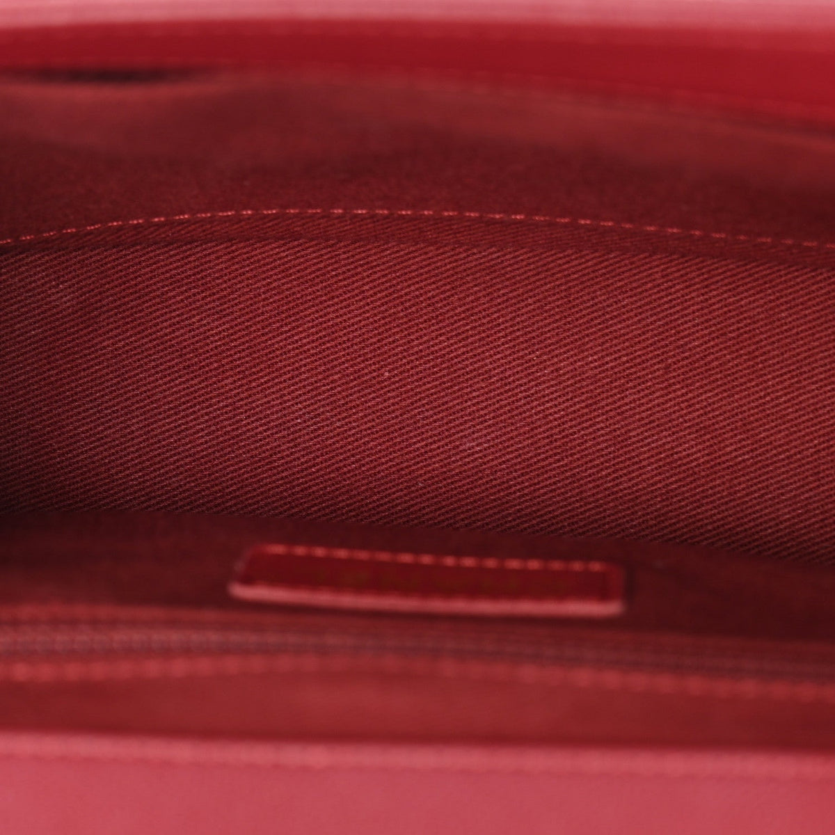 Caviar Quilted Small Business Affinity Flap Burgundy
