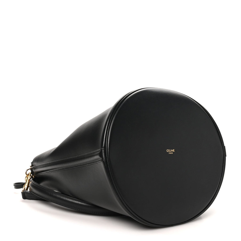 Smooth Calfskin Bucket 16 Bag Black