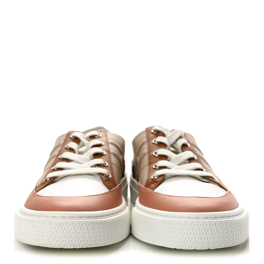 Calfskin Deep Sneakers 41 Multicolor White Gold