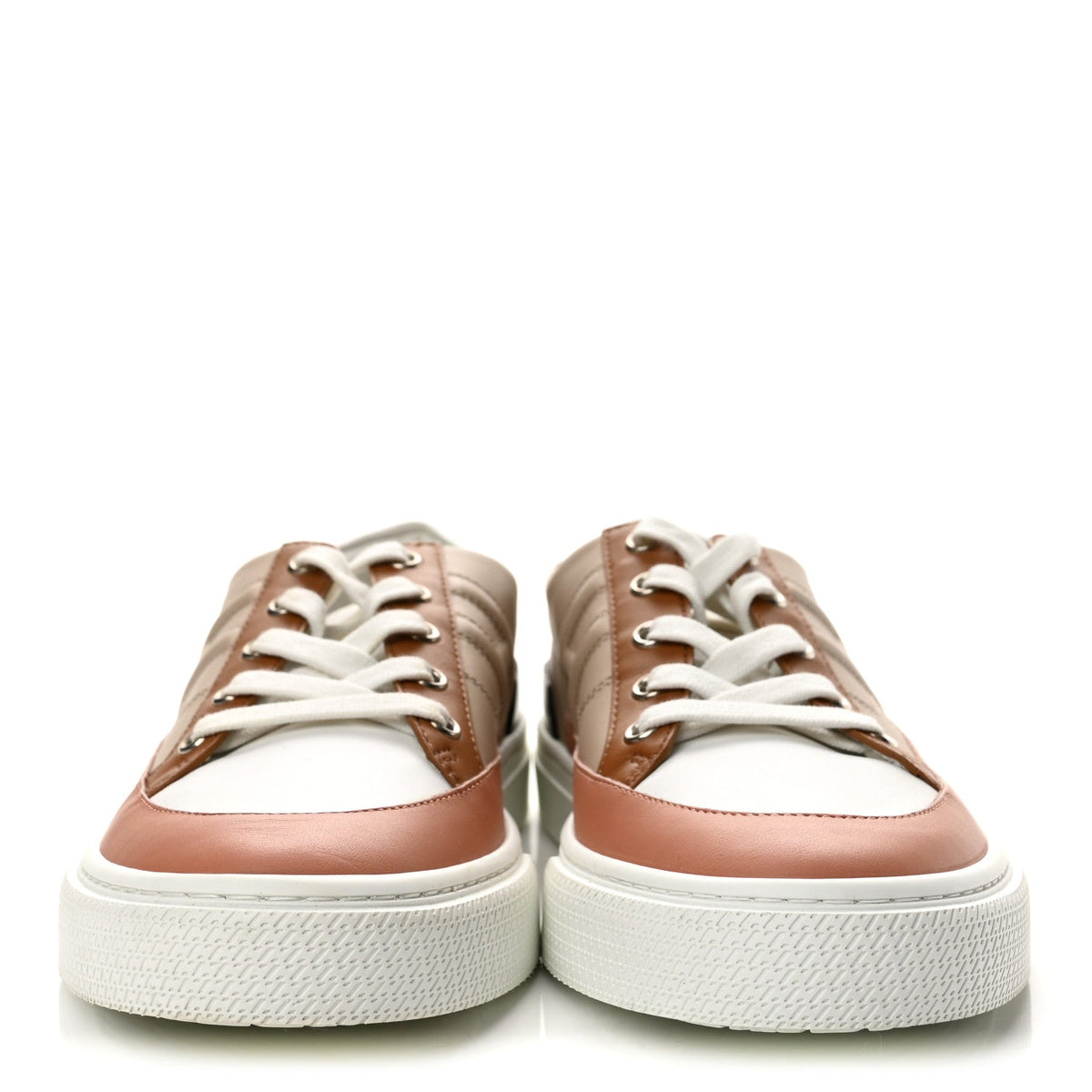 Calfskin Deep Sneakers 41 Multicolor White Gold