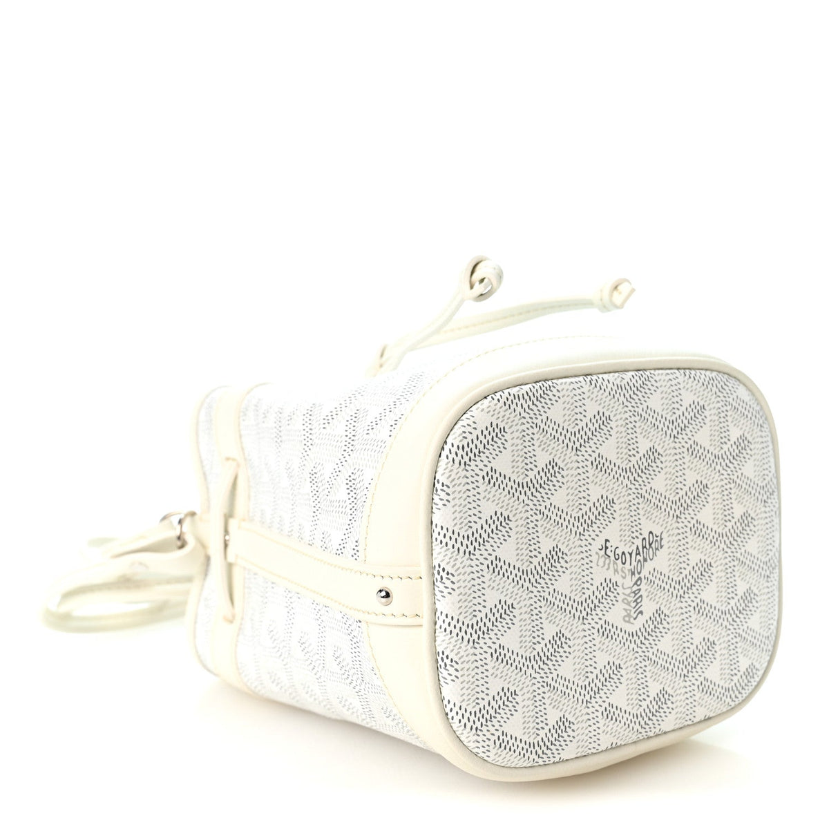 Goyardine Petit Flot Mini Bucket Bag White