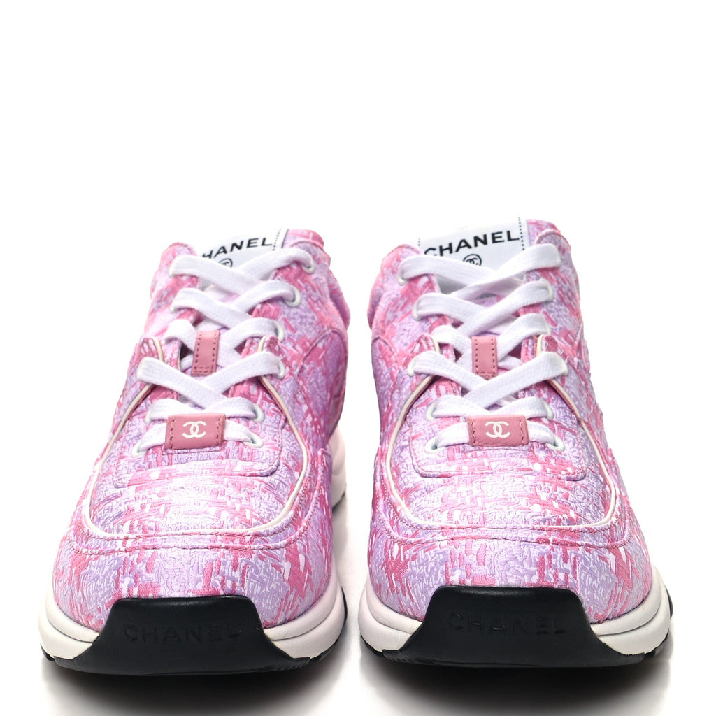 Tweed CC Sneakers 39 Pink