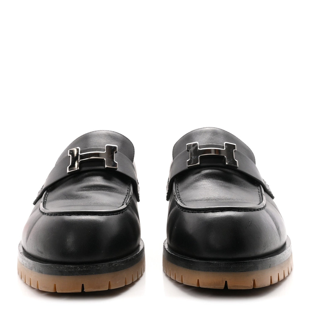 Calfskin Womens Faubourg Loafers 40 Black