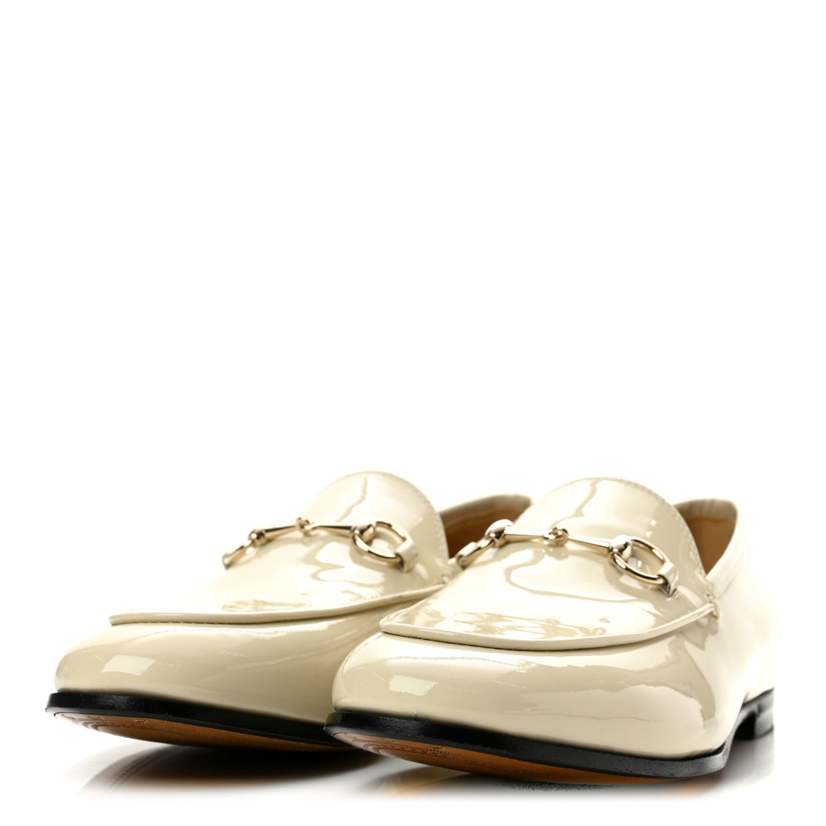 Patent Womens Jordaan Loafers 38.5 New Ivory