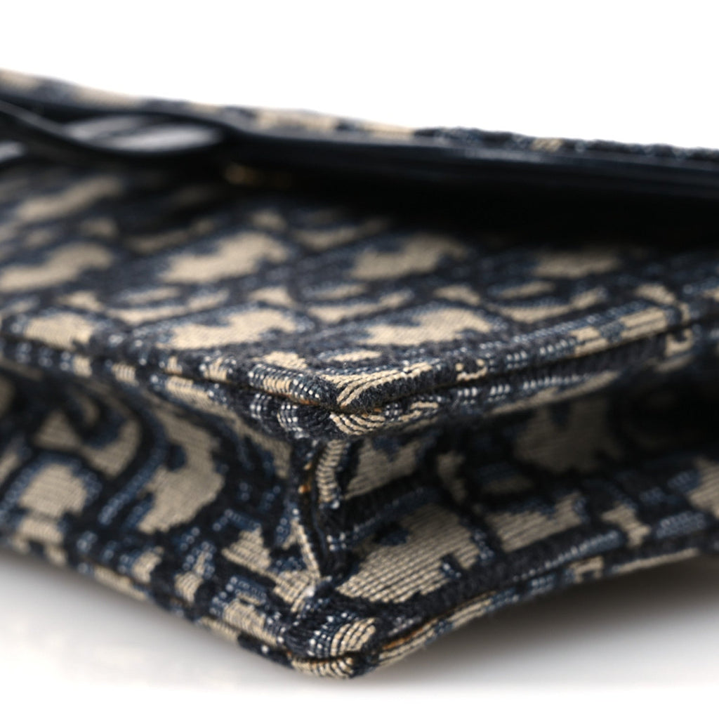 Oblique Saddle Belt Bag Blue
