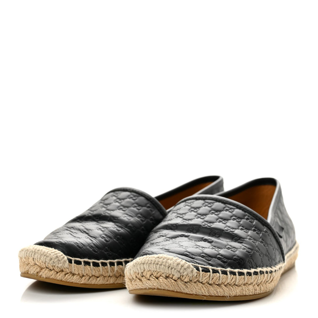Microguccissima Signature Espadrilles 38 Black