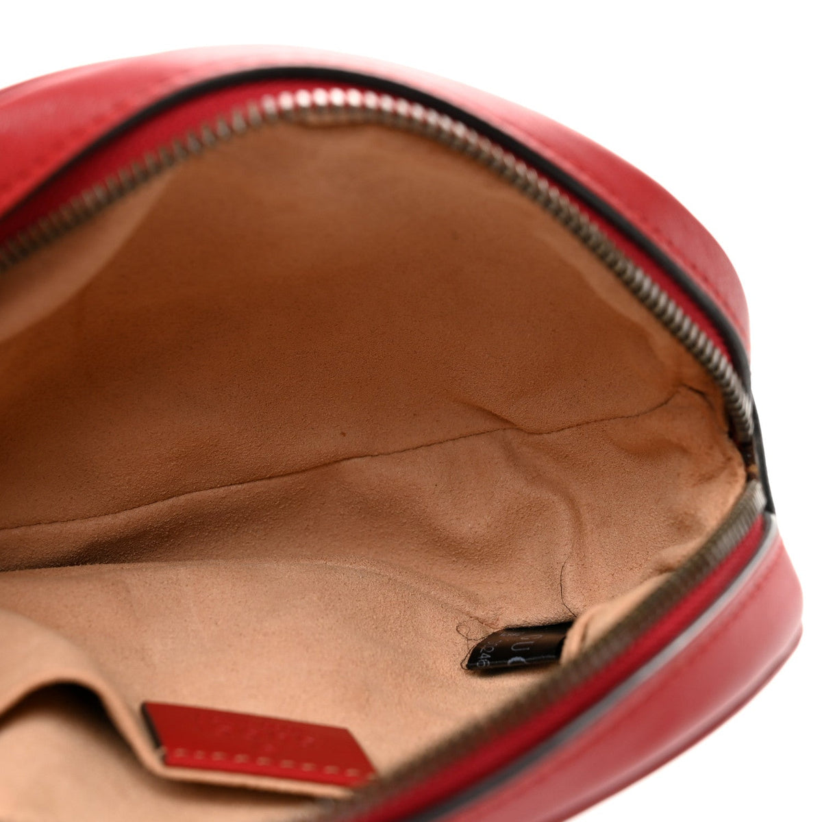 Calfskin Matelasse GG Marmont Belt Bag 85 34 Hibiscus Red