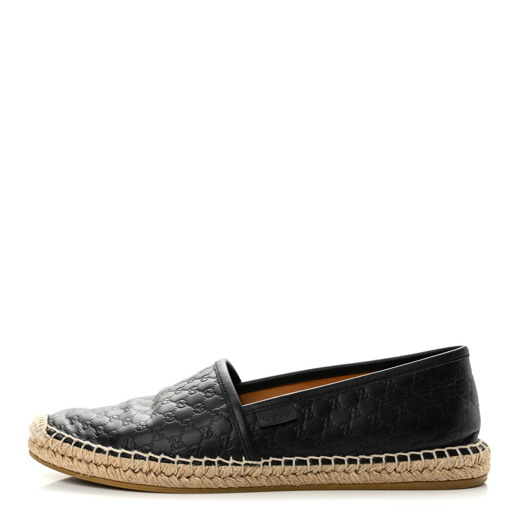 Microguccissima Signature Espadrilles 38 Black