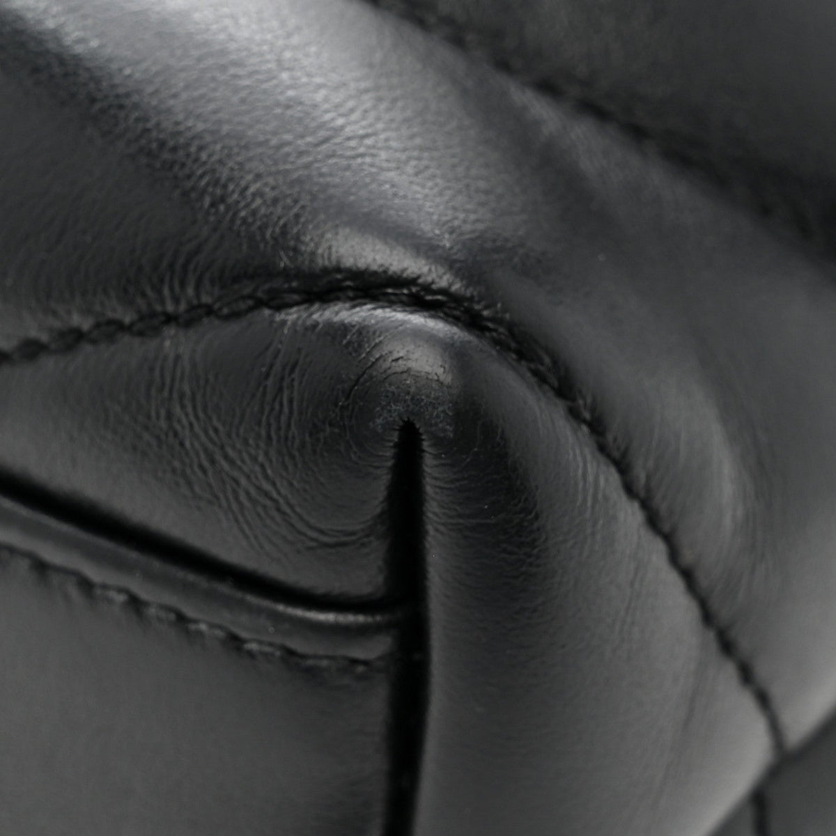 Calfskin Y Quilted Monogram Toy Loulou Crossbody Bag Black