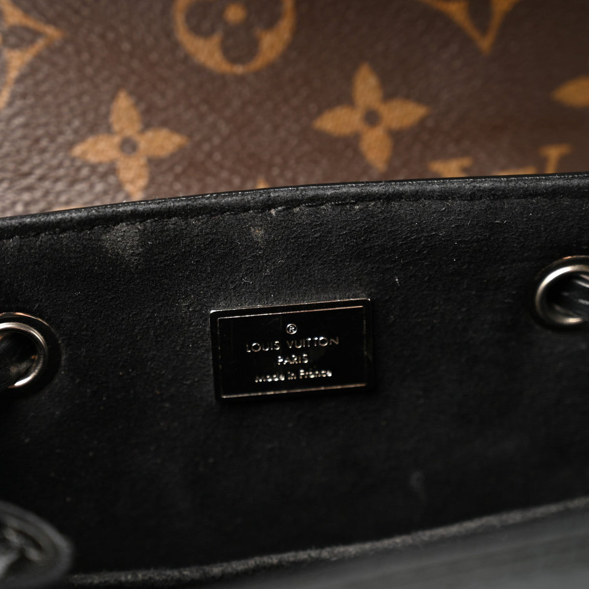 Patent Monogram Hot Springs Backpack Black