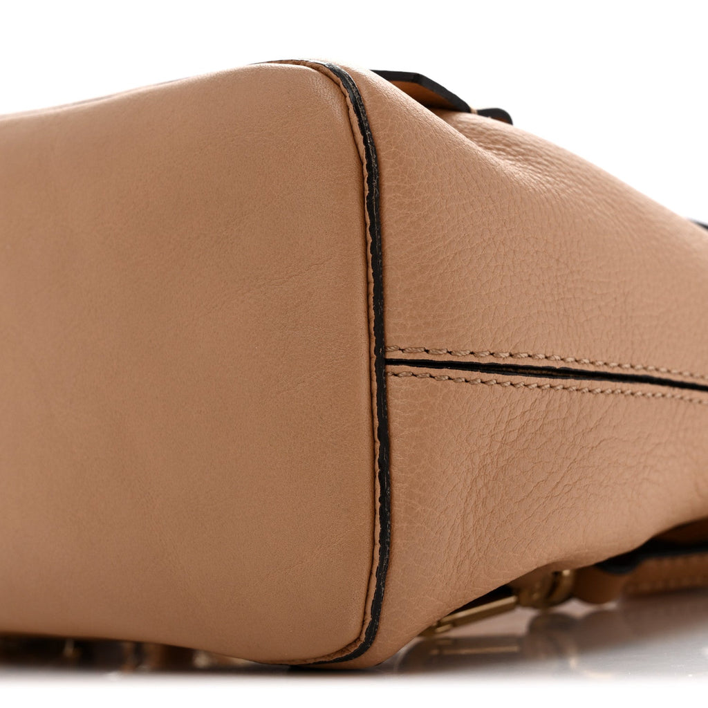 Suede Calfskin Mini Faye Backpack Blush Nude