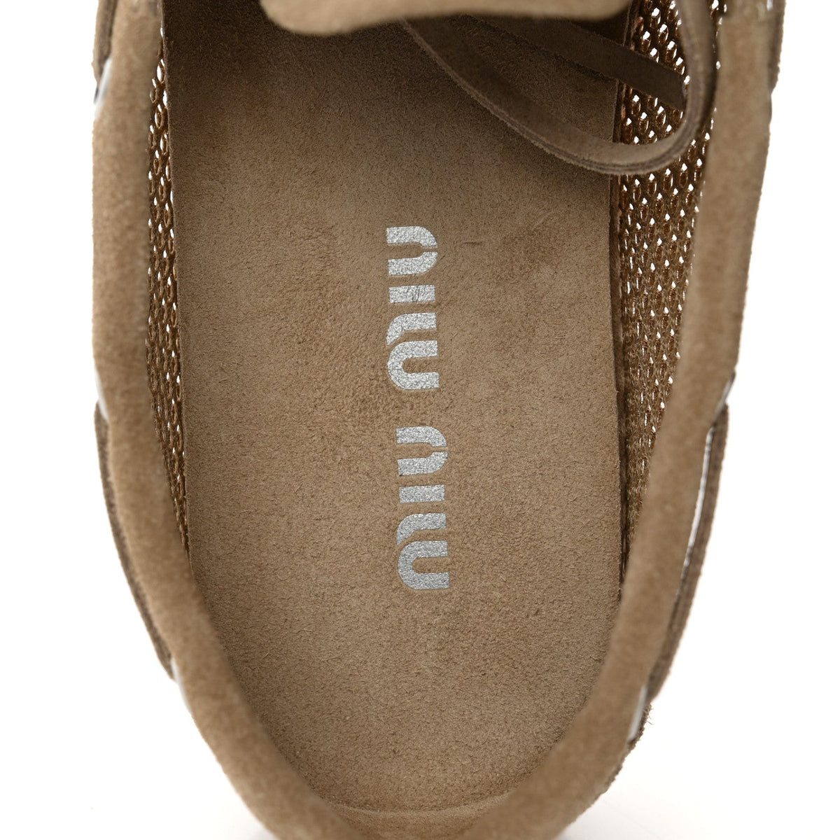 Mesh Suede Deck Loafers 38 Desert Beige