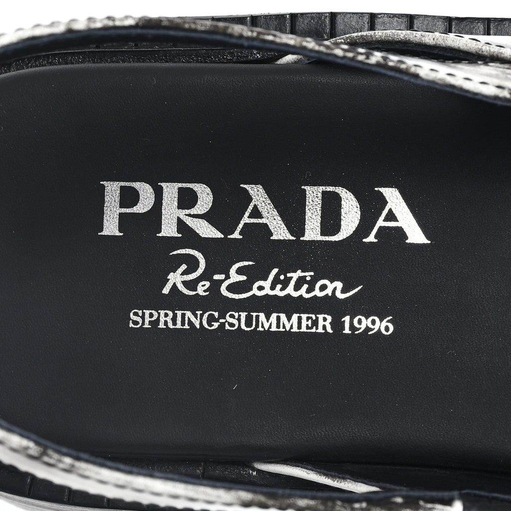Spazzolato Fume Re-Edition 1996 Buckle Sandals 39 Bianco