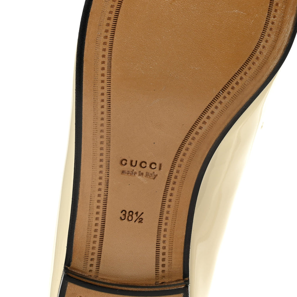Patent Womens Jordaan Loafers 38.5 New Ivory