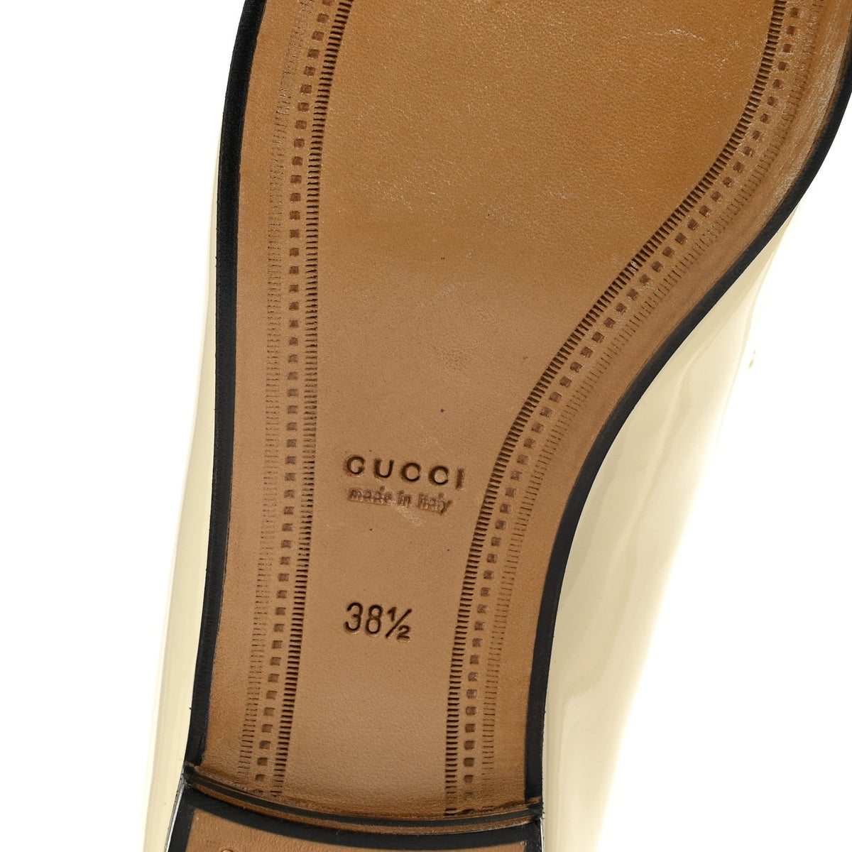 Patent Womens Jordaan Loafers 38.5 New Ivory