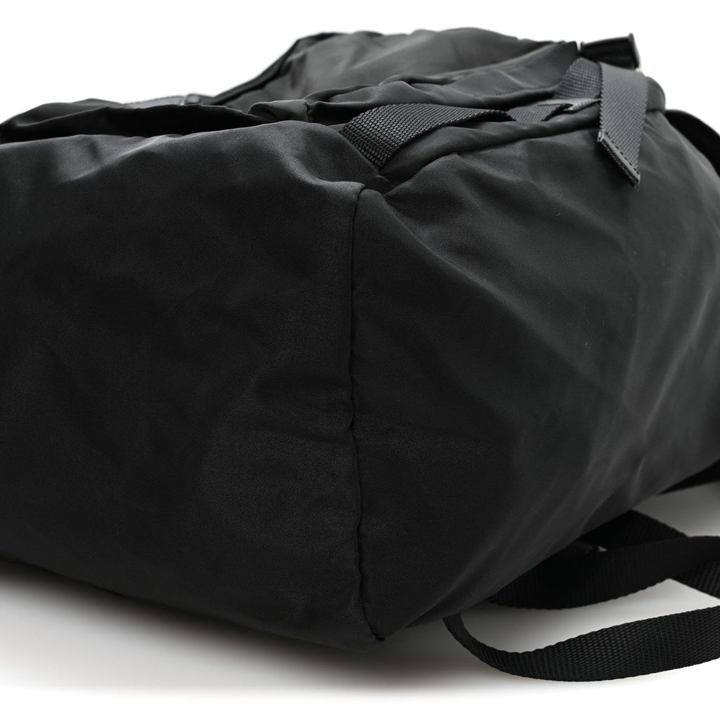 Tessuto Nylon Montagna Double Buckle Backpack Black