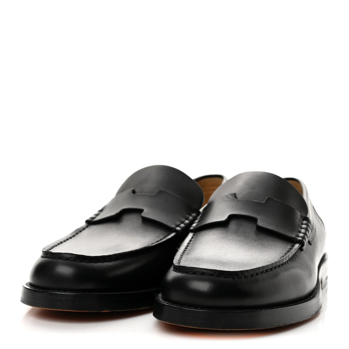 Calfskin Charrette Loafers 40 Black