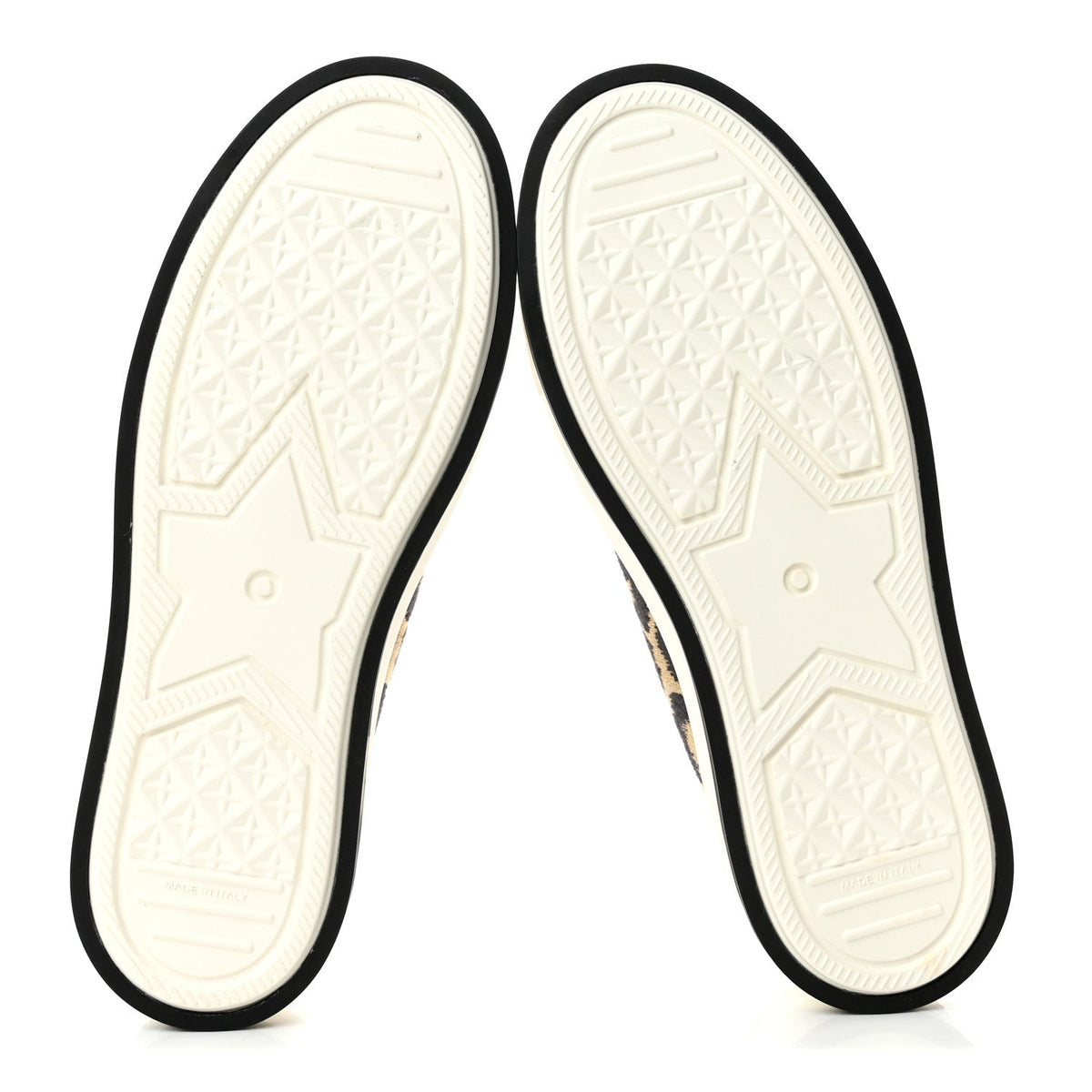 Cotton Mizza Embroidered Walk'N'Dior Low Top Sneakers 39 Beige