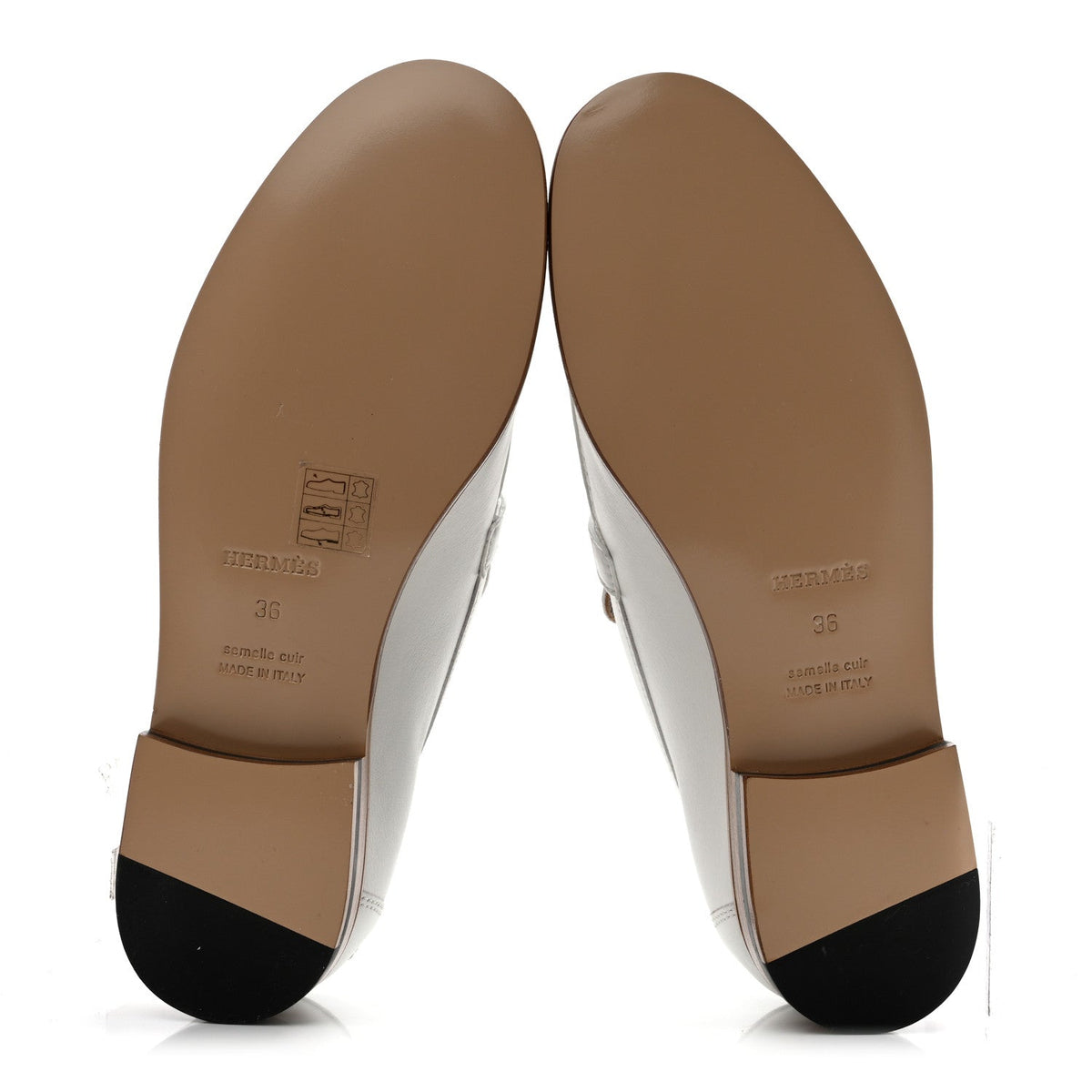 Calfskin Womens Destin Loafers 36 White