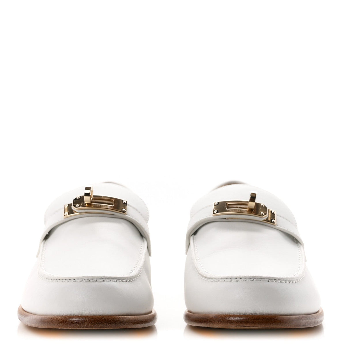 Calfskin Womens Destin Loafers 38 White