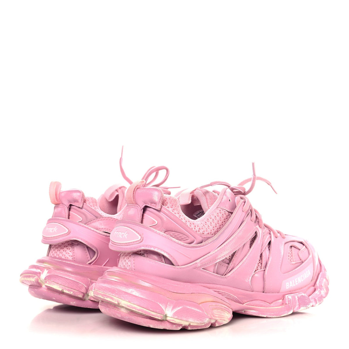 Rubber Mesh Monocolor Clear Sole Womens Track.2 Open Sneakers 41 Pink