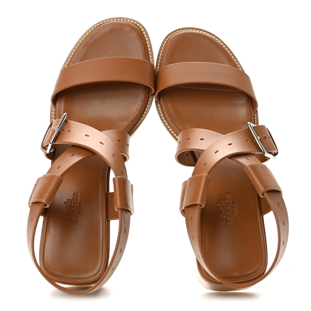 Calfskin Milly 40 Sandals 40 Naturel