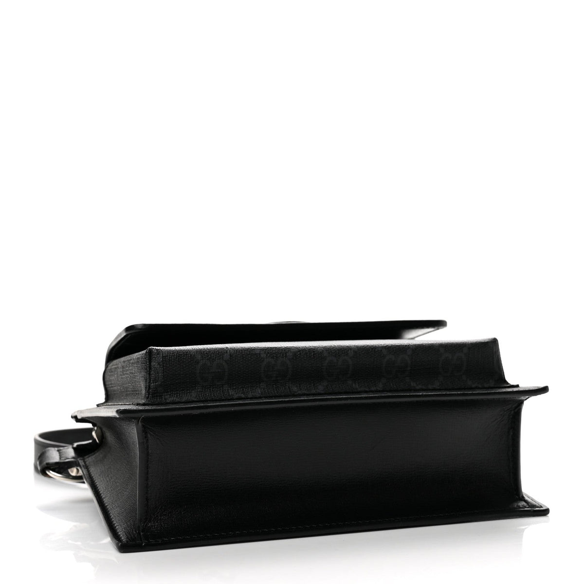 GG Supreme Monogram Canvas Interlocking G Belt Bag Black