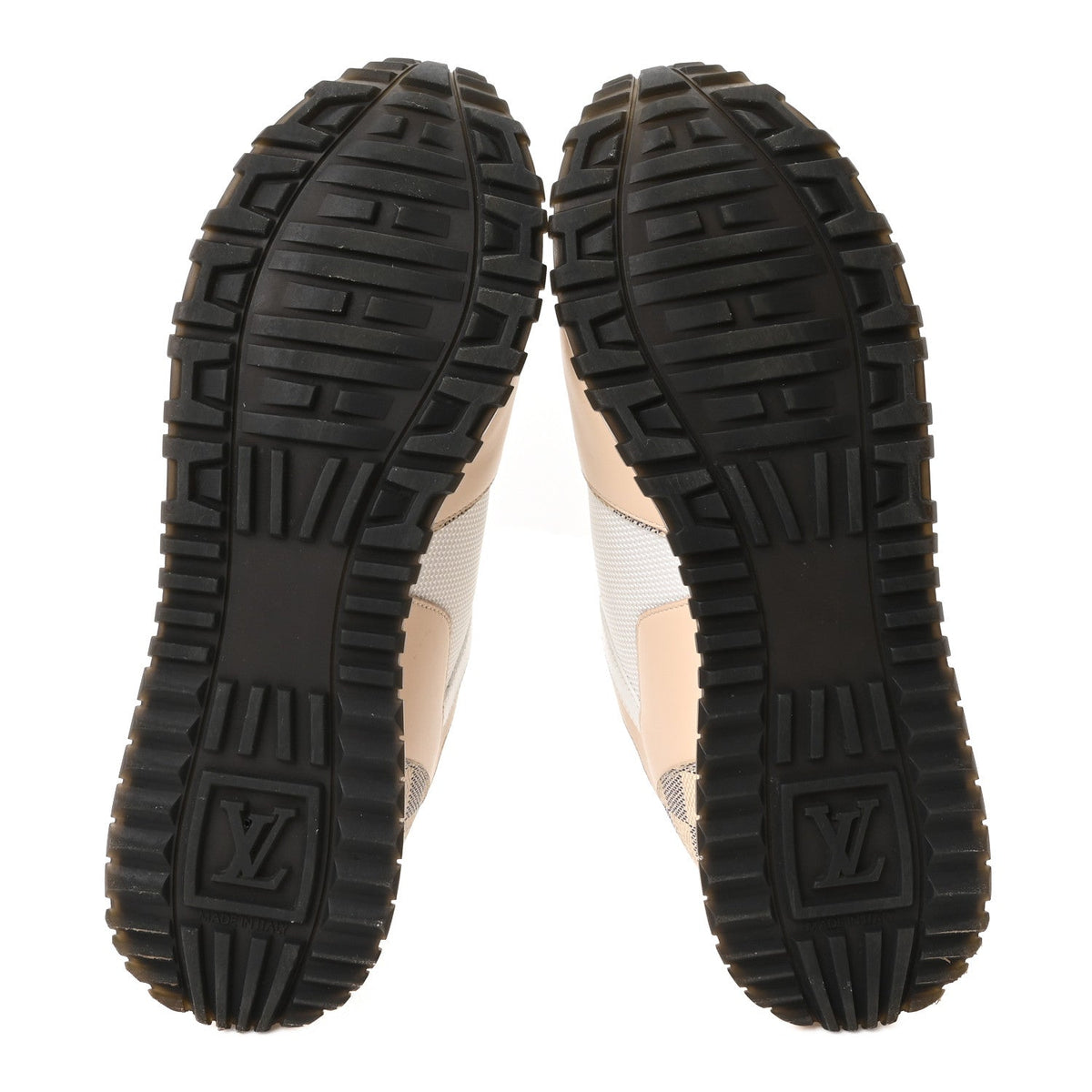 Calfskin Damier Azur Run Away Sneakers 39 White