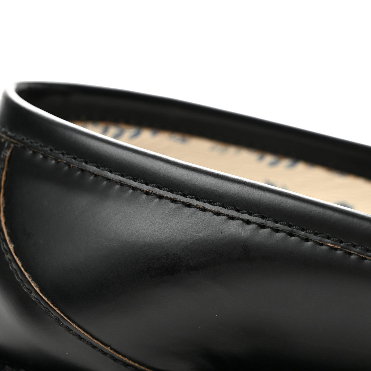 Cordovan Lux Womens Harald Horsebit 25mm Platform Loafers 35.5 Black