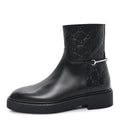 Guccissima Real Betis Glamour Womens Horsebit Ankle Boots 36.5 Black