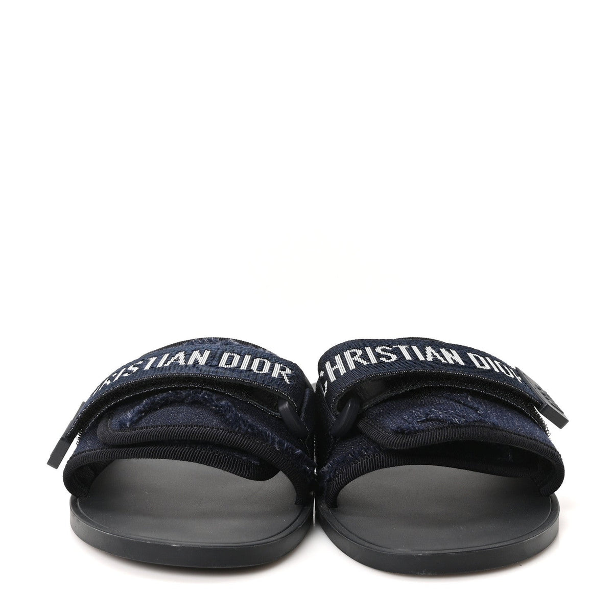 Technical Stretch Fabric Camouflage Dio(r)evolution Slide Sandals 38 Deep Blue